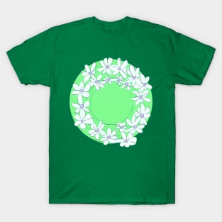 Mother's Day Daisy Chain Flower Wreath (MD23MOD003c) T-Shirt